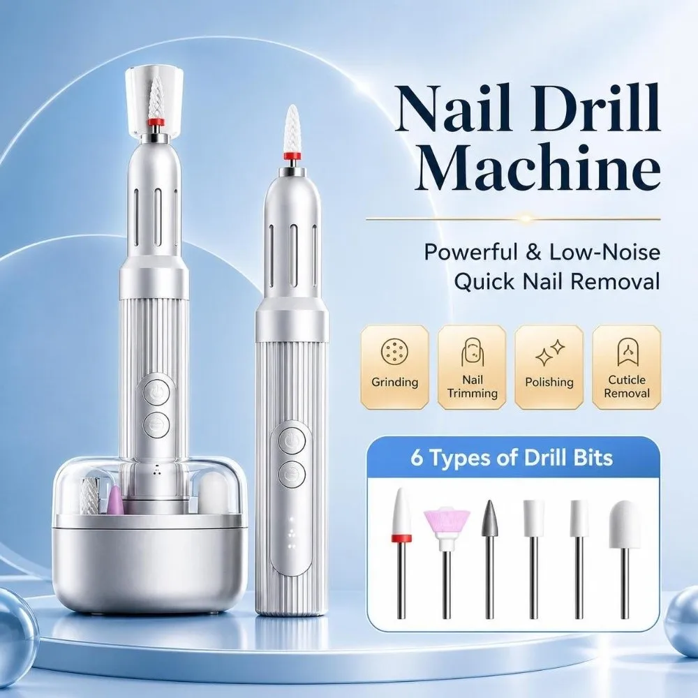 Nail Kit Rechargeable Nail Drill Machine Portable durable Nail Polisher Cordless Professional Nail Drill Kits Nail Tools