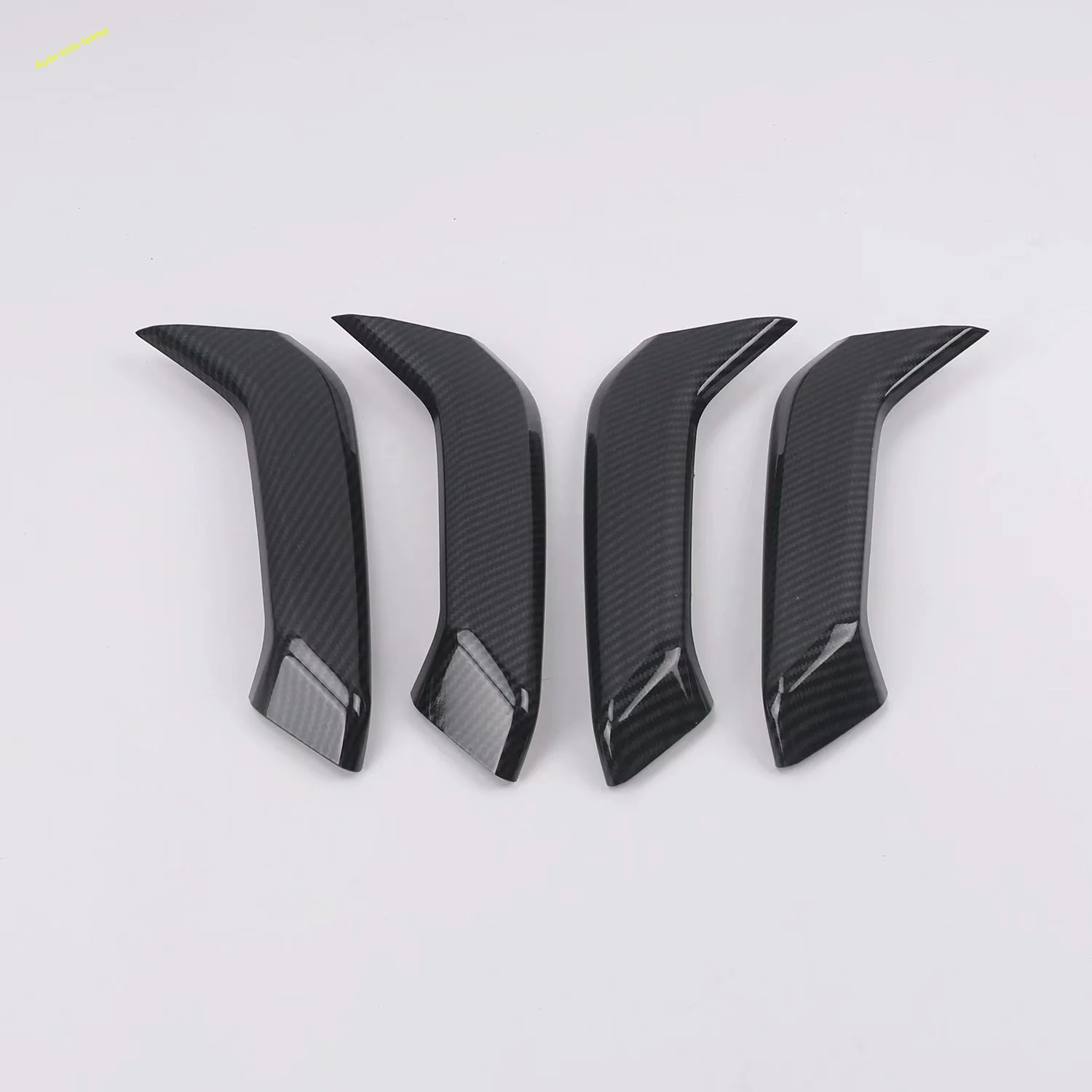 ABS Carbon Inner Door Armrest Handle Holder Decoration Frame Cover Trim Fit For Volkswagen Jetta Mk7 2019 - 2022 Car Accessories