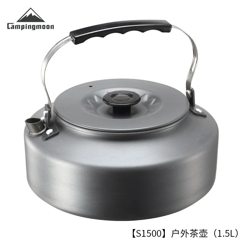 CAMPINGMOON S800 S1000 S1500 Aluminum Alloy Camping Tea Boiling Kettle Portable Outdoor Mountaineering Coffee Tea Pot