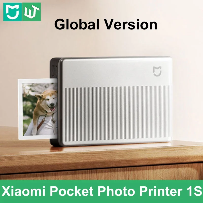 

Global Version Xiaomi Mijia Pocket Photo Printer 1S AR Photo Printing Multiple Color Pocket Portable Lightweight Shared Printing