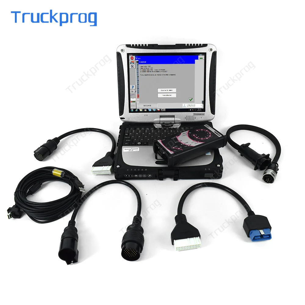 Truck Diagnostic interface for IVECO ELTRAC EASY ECI diagnostic tool KIT+Toughbook cf19laptop IVECO Diagnosis Software