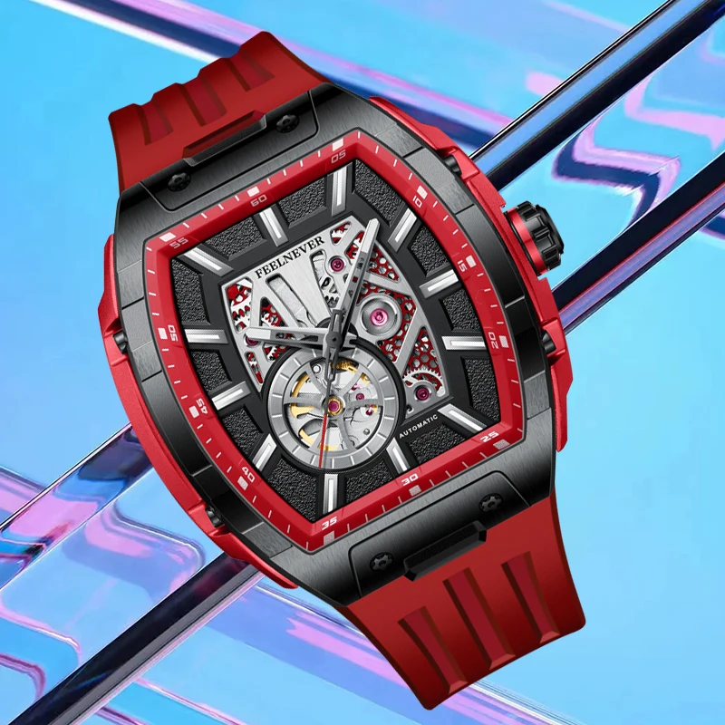 FeelNever Automatic Movement Man Watch Luxury Sapphire Crystal Fashion Diving Mechanical Watches Reloj Hombre Professional Clock