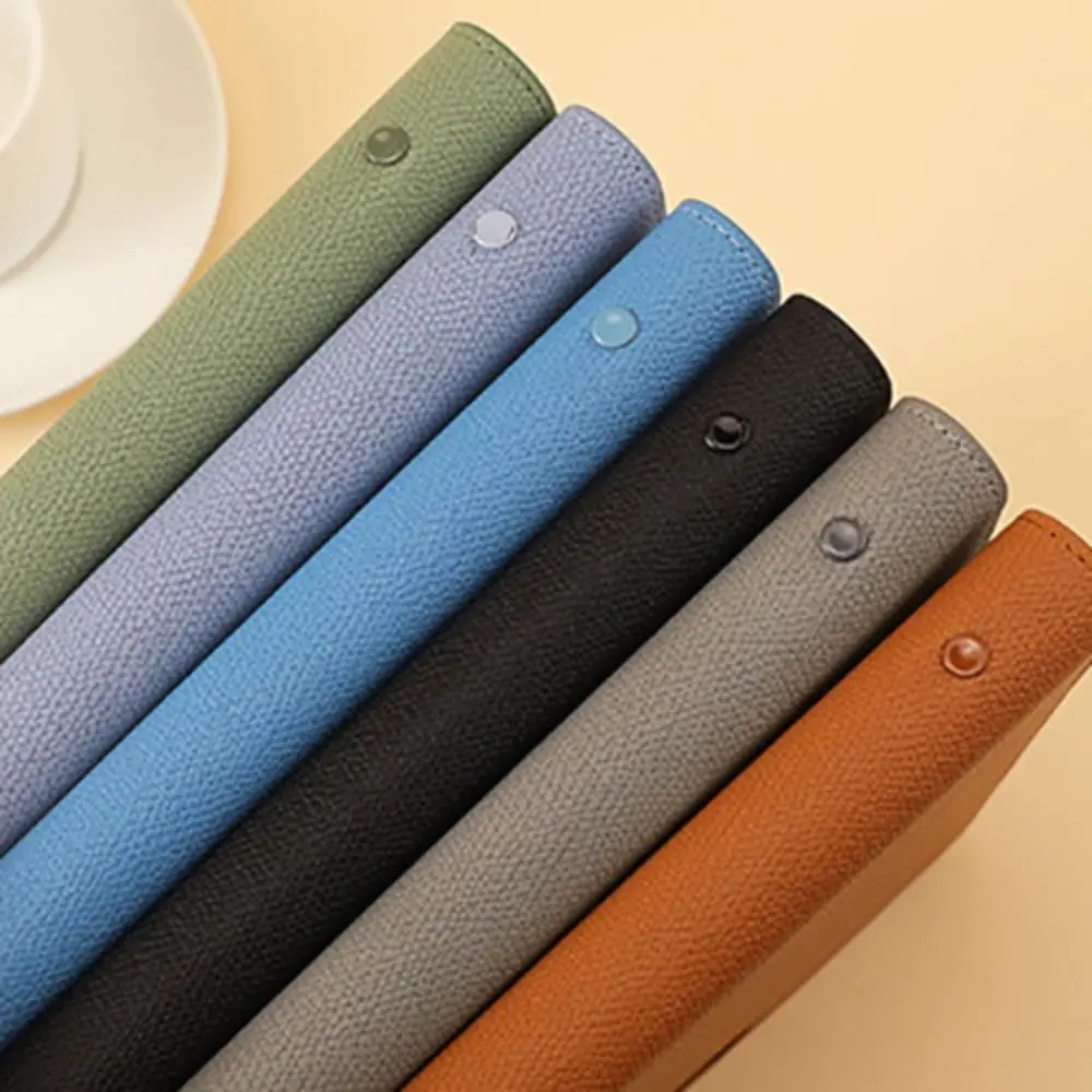 

Multifunction PU Leather A5 Notebook Retro To Do List Meeting Minutes Book School Supplies Diary Loose Leaf Notebook Students