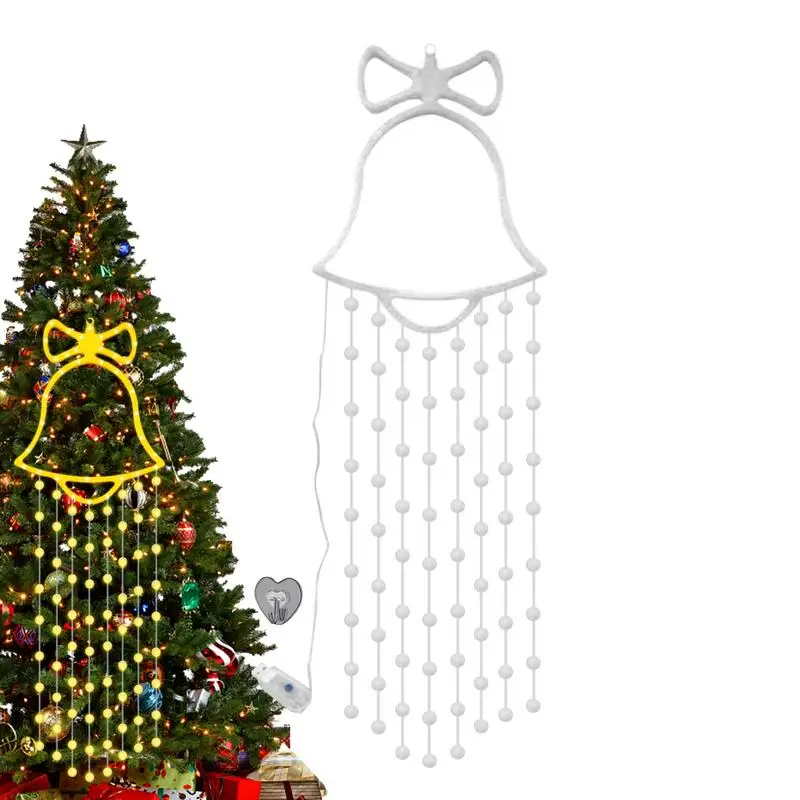 LED Christmas Lights For Window Hangable Window Christmas Bell Lights Creative Window Christmas Decorations Christmas Bell LED