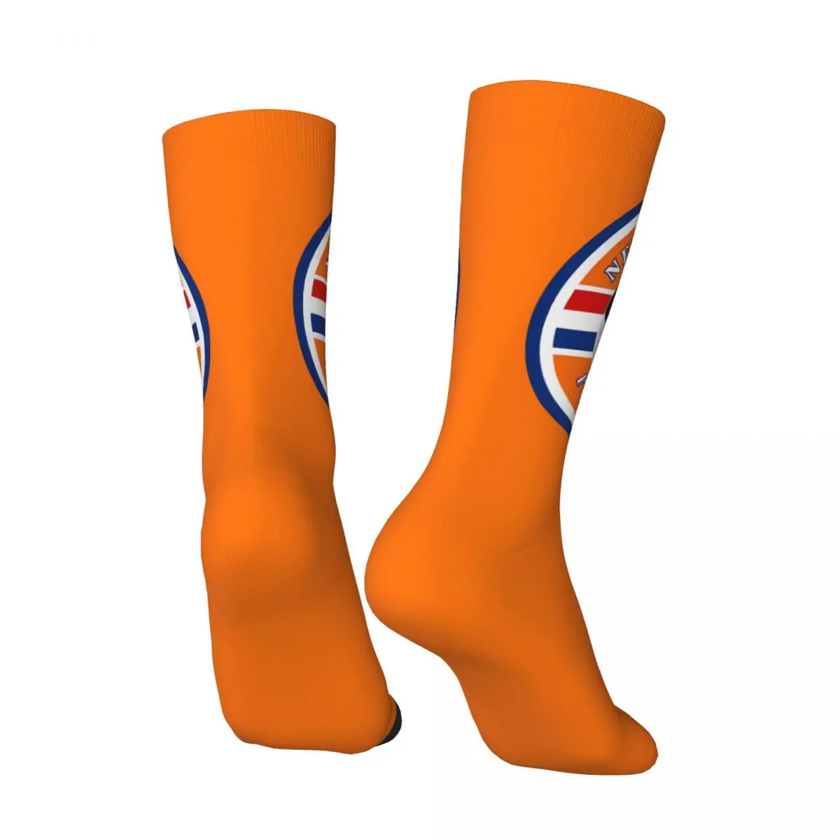 Dutch Football Men's Socks Retro Harajuku Street Style Novelty Pattern Crew Sock