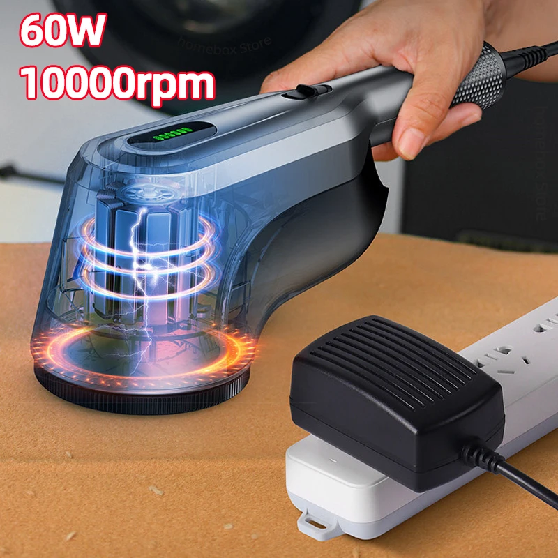 

60W Commercial Lint Remover Spool Machine Professional Hairball Trimmer Clothes Electric Lint Remover Dry Cleaners Shaving Ball