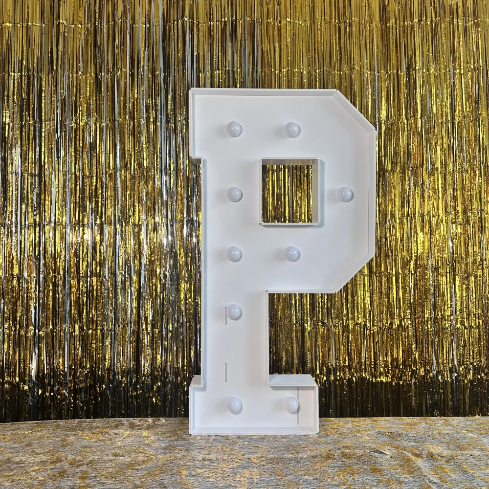 91,5 cm verlichte marquee letters, grote mozaïek marquee verlichting voor feestdecoratie, bruiloften, verjaardagen en jubilea.