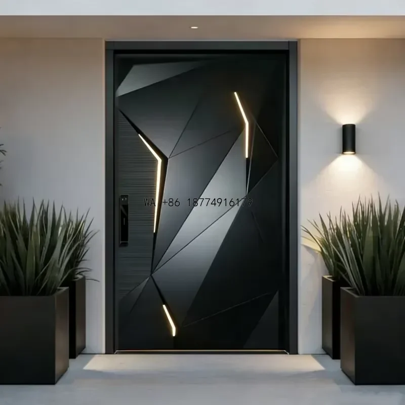 wmwmnu ALUFRONT Premium bulletproof and explosion-proof armored door, high security design, suitable for villa OEM
