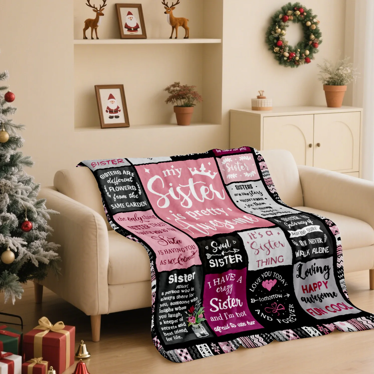 Anime Gift Slogan Printed Soft Flannel Sofa Nap Blanket Air Conditioner Blanket Blanket Factory Wholesale Gift Gift
