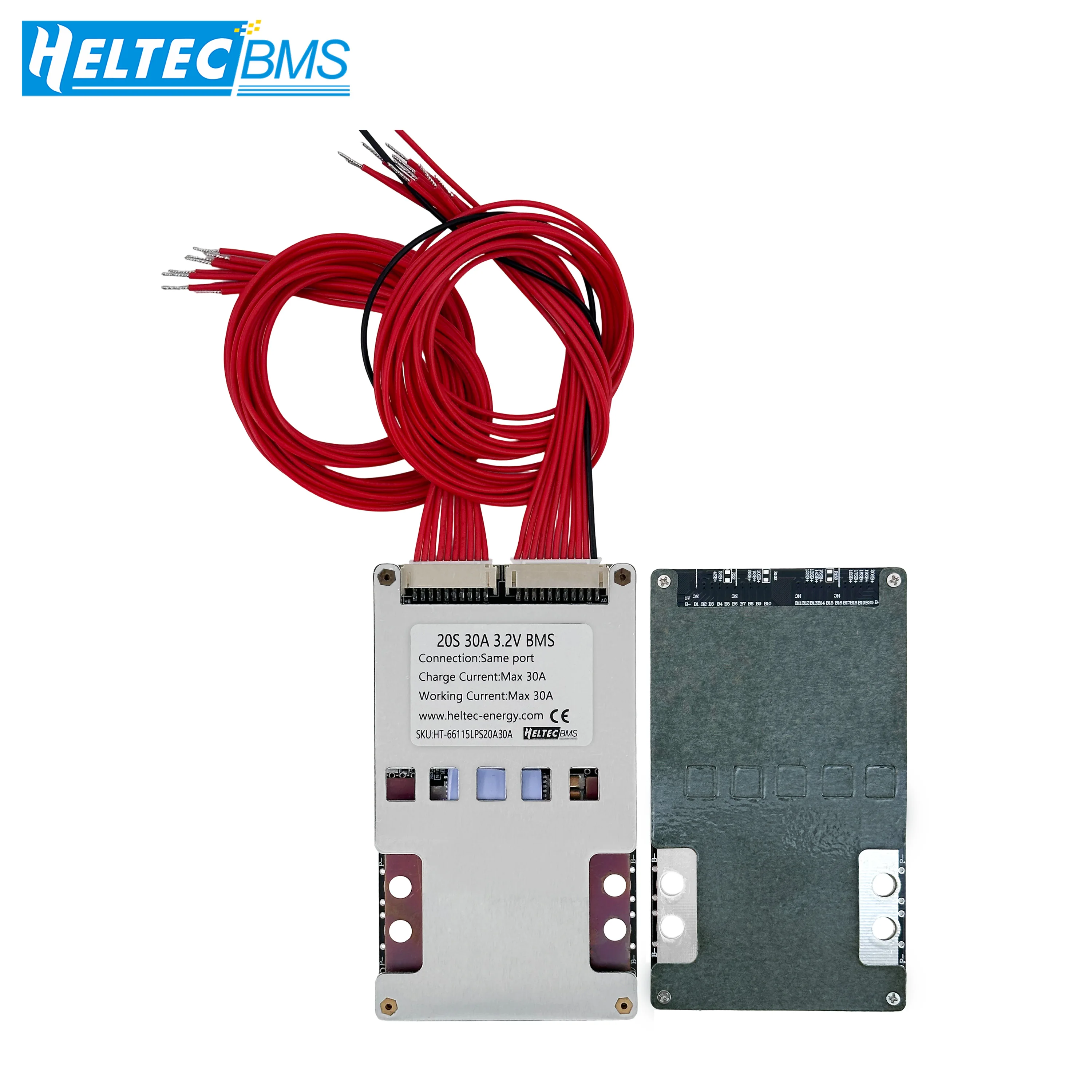 Heltecbms 20S BMS 60V 72v 30A 50a 80a 120A Same Port Li-ion LiFePO4 Battery Protection Board with Balance for E-bike Scooter DIY image 3