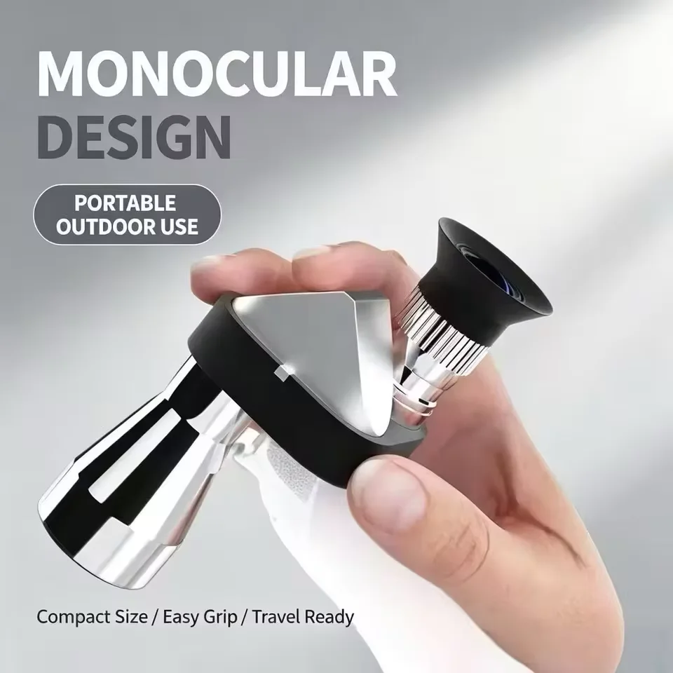 Portable HD Mini Pocket Monocular Telescope High Magnification Zoom Outdoor Fishing Telescope for Camping Mountaineering