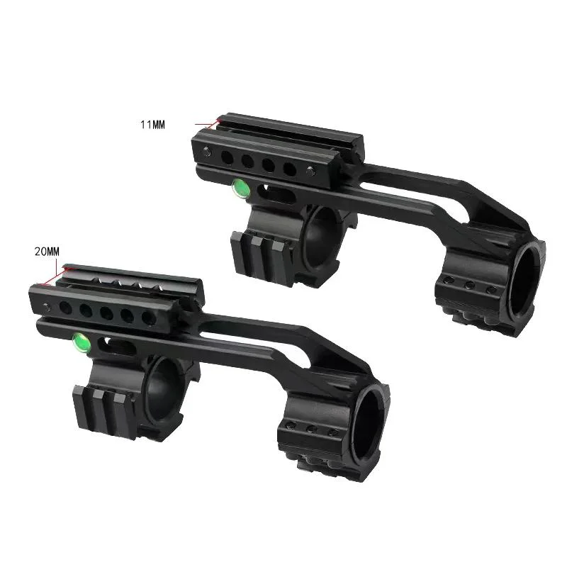 قوس مستوى 25.4/30 مم، قاعدة تركيب البصر التلسكوبي، دعامة مشبك أنابيب التوازن، مستوى الفقاعات المتكامل، حلقة السكك الحديدية المزدوجة