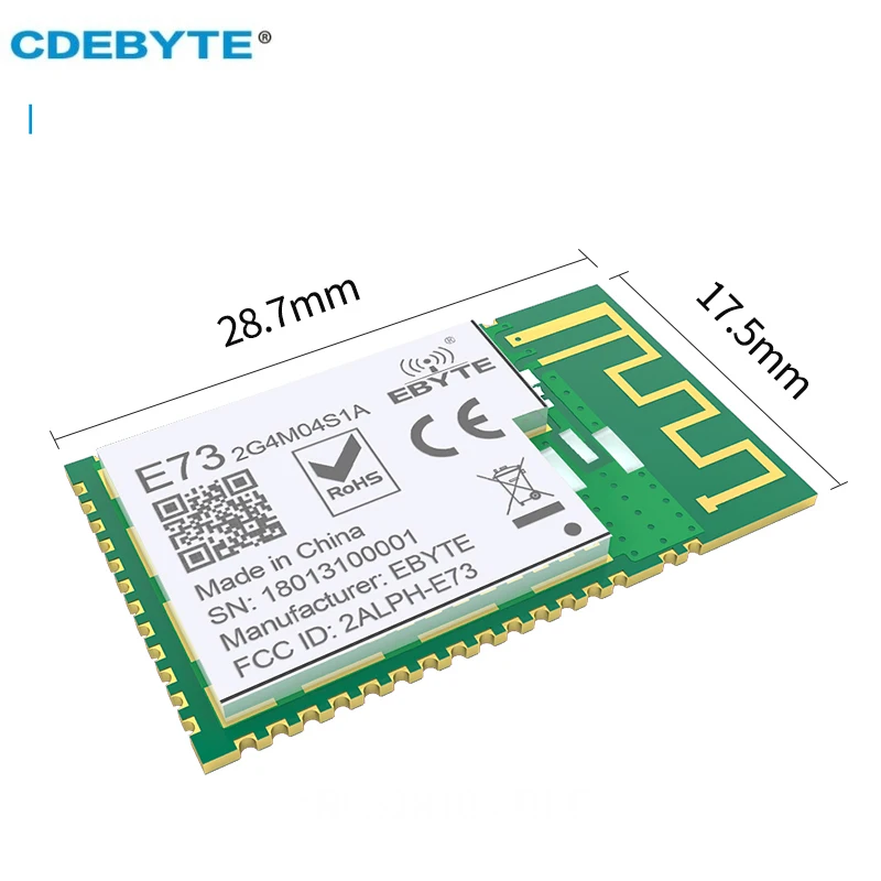 nRF52810 BLE 4.2 BLE5.0 2.4GHz Bluetooth Module Micro-size Wireless Transceiver Module CDEBYTE E73-2G4M04S1A CE RoHS