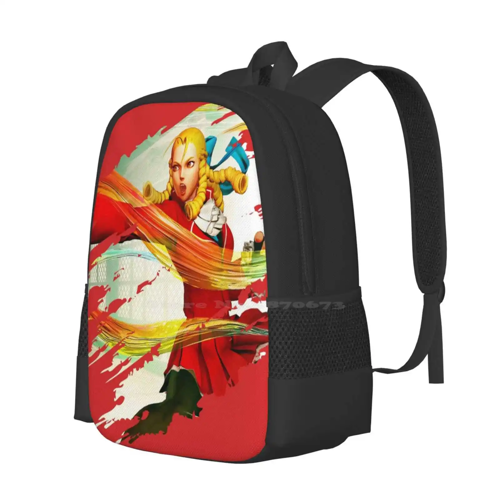 Karin Bag Backpack For Men Women Girls Teenage Karin Kanzuki Kantsuki Arcade 5 Videogame Character Ps4 Pc Rip Sfv