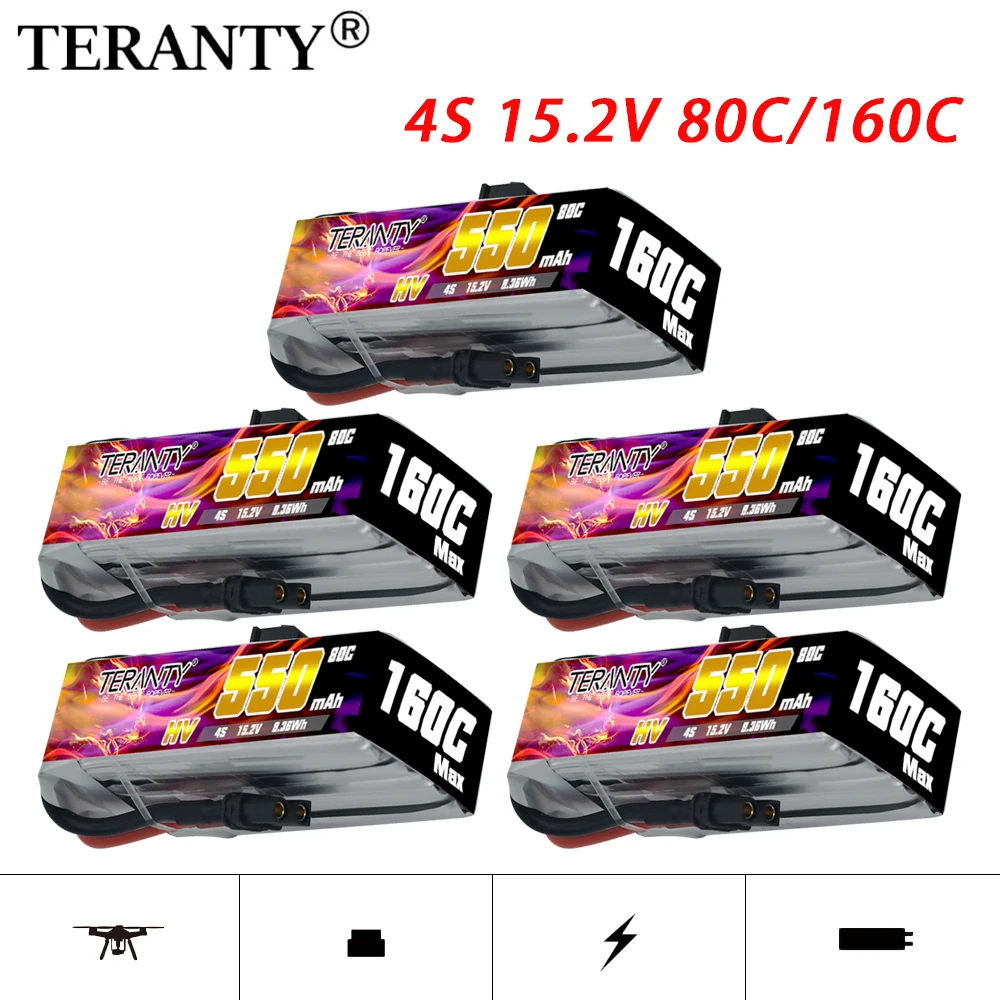 

TREANTY 550mAh 4S 15,2 V 80C/160C внутренняя пересекающая машина модель самолета Дрон FPV игрушка с высоким увеличением Lipo батарея HV