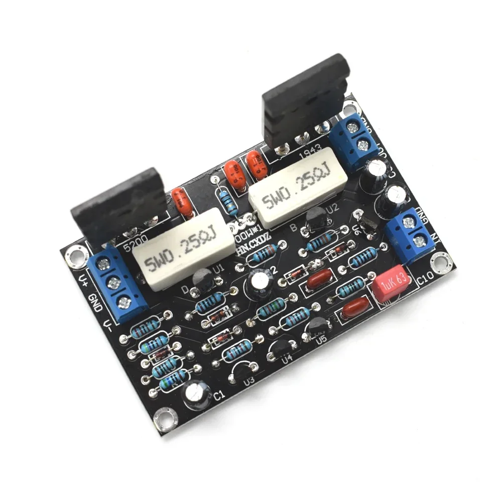 Lusya new tube 2SC5200+2SA1943 Mono Channel HIFI Audio Amplifier Board 100W DC 35V C1-001