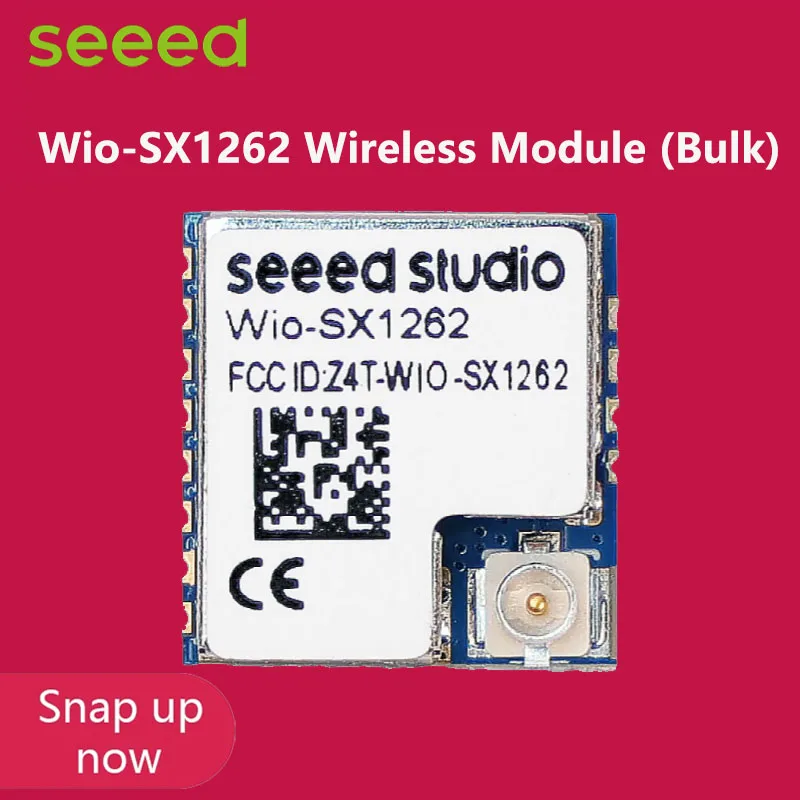 Seeed Wio-SX1262 Wireless Module (Bulk), SX1262 embedded, supports LoRa&LoRaWAN on EU868 & US915