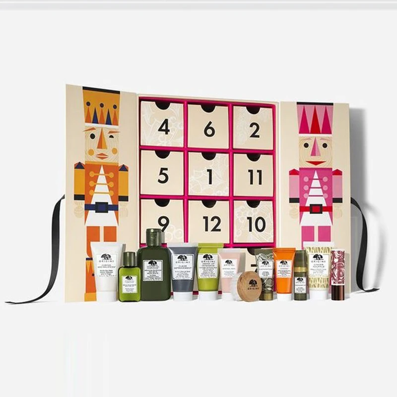 Boîte en carton personnalisée avec tiroirs, produit personnalisé, calendrier de l'avent, cadeau de luxe pour R, 12 jours, 24 jours