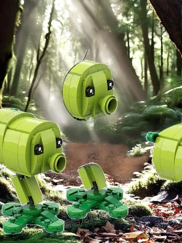 Pflanze Zombie Pea Ooter Display Piece Assembly Toy Eonal Cross-Border Bestseller Building Blos Collectible