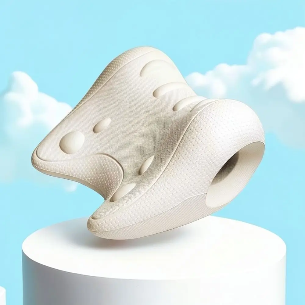 Ergonomic Neck Traction Cushion Cervical Spine Massage Support Pillow Physical Therapy Device For Daily Relaxation
