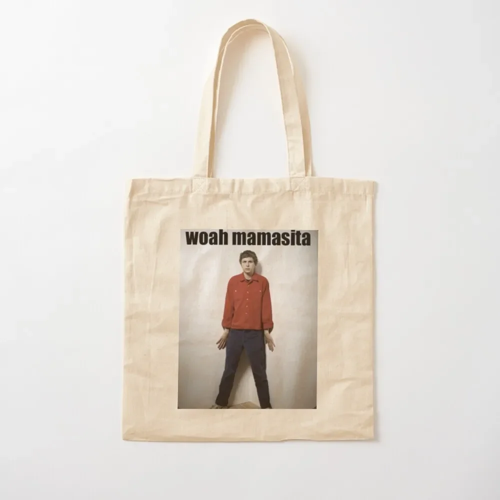 

Michael Cera Woah Mamasita Tote Bag tote bag men Women's shopper Tote Bag