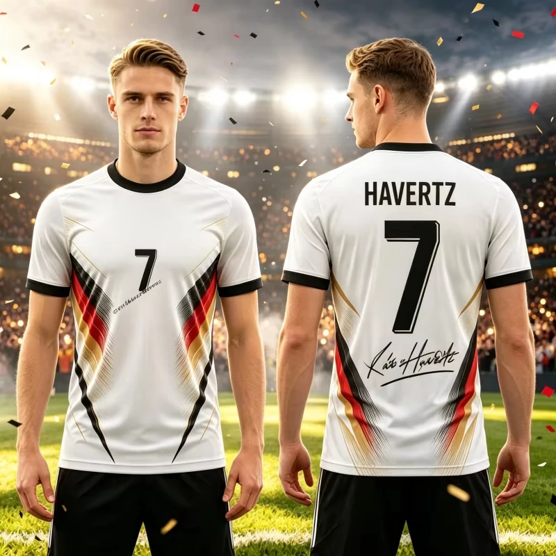 2026 Summer New Germany Football Jersey Sports Breathable Comfortable Fans Training Match Casual Soccer Shirt Family Kids Tees