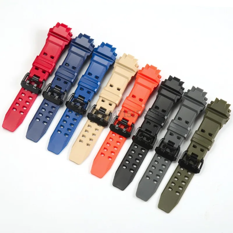 Resin Rubber Strap for Casio GR-B300 Black Band Buckle Sport Waterproof Replacement Bracelet + Tool