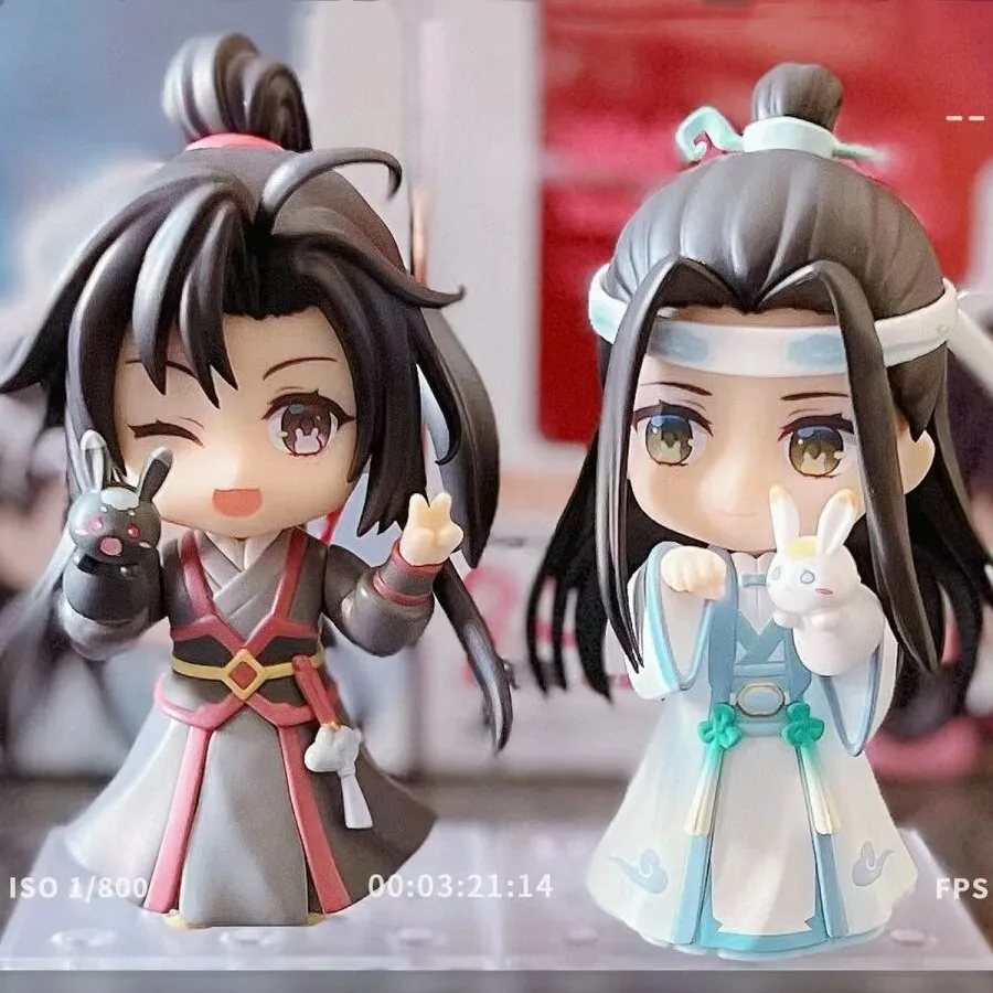 

Mdzs Modaozushi Year Of The Rabbit Limited Ver. Anime Figure Wei Wuxian Lan Wangi Q-version Desktop Decoration Model Toy Gifts