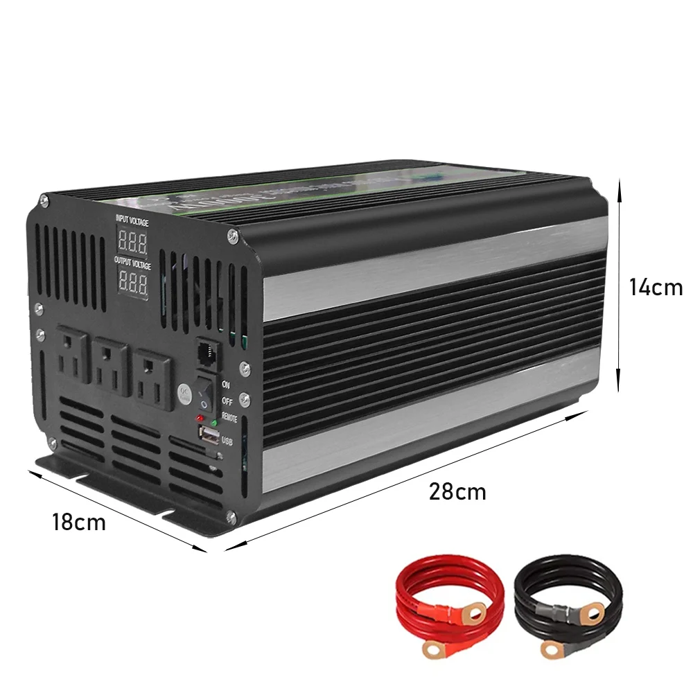 for SUYEEGO New Model Inversor DC 12V 24V To AC 110V 220V 230V 240V 3KW 3000W Off Grid Pure Sine Wave Power Inverters