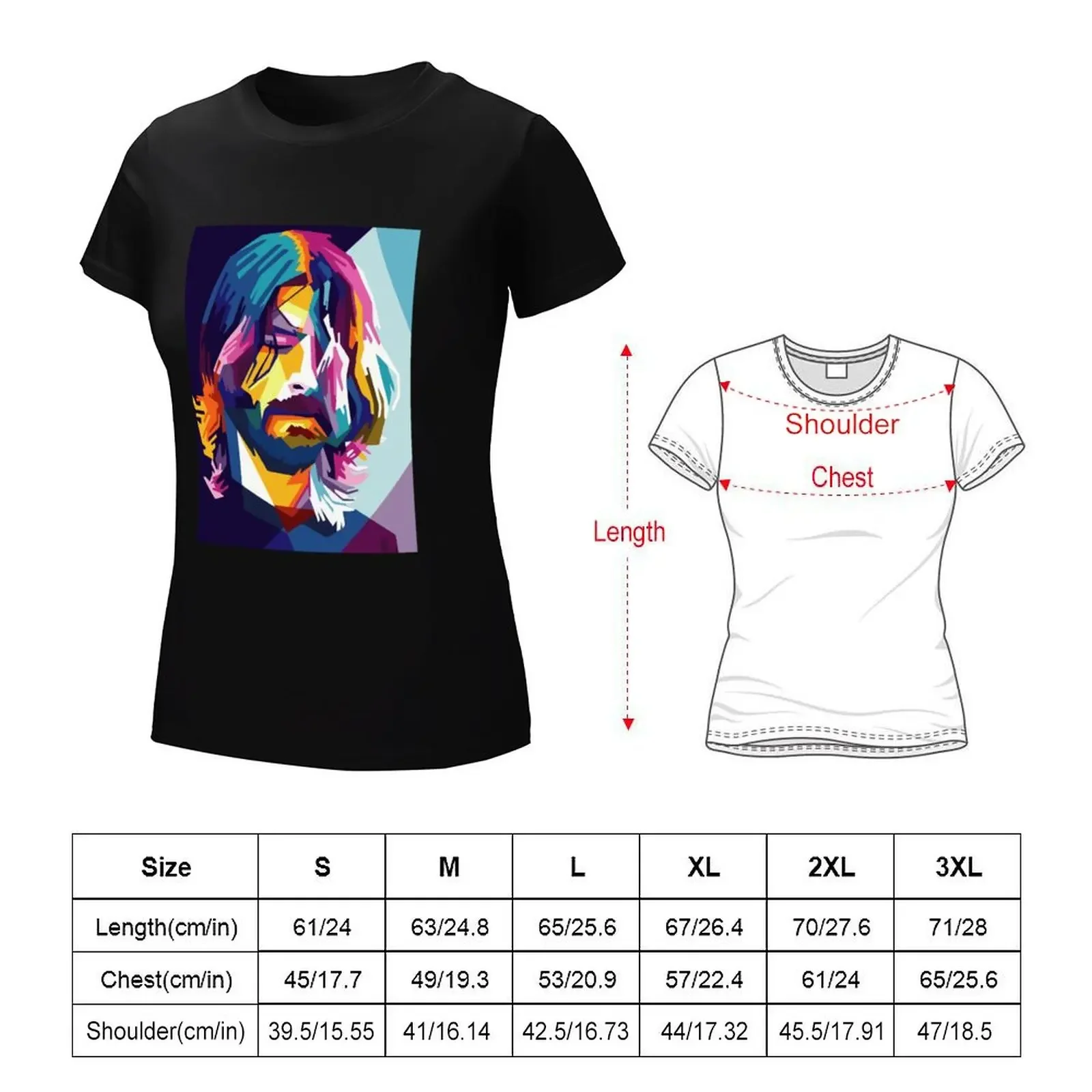 DAVE GROHL T-shirt hippie clothes Blouse oversized fashion woman blouse 2024