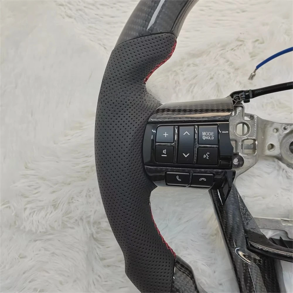 Volante de fibra de carbono personalizado para Toyota Hilux Revo Fortuner 2011-2018 Innova GR Sport Racing