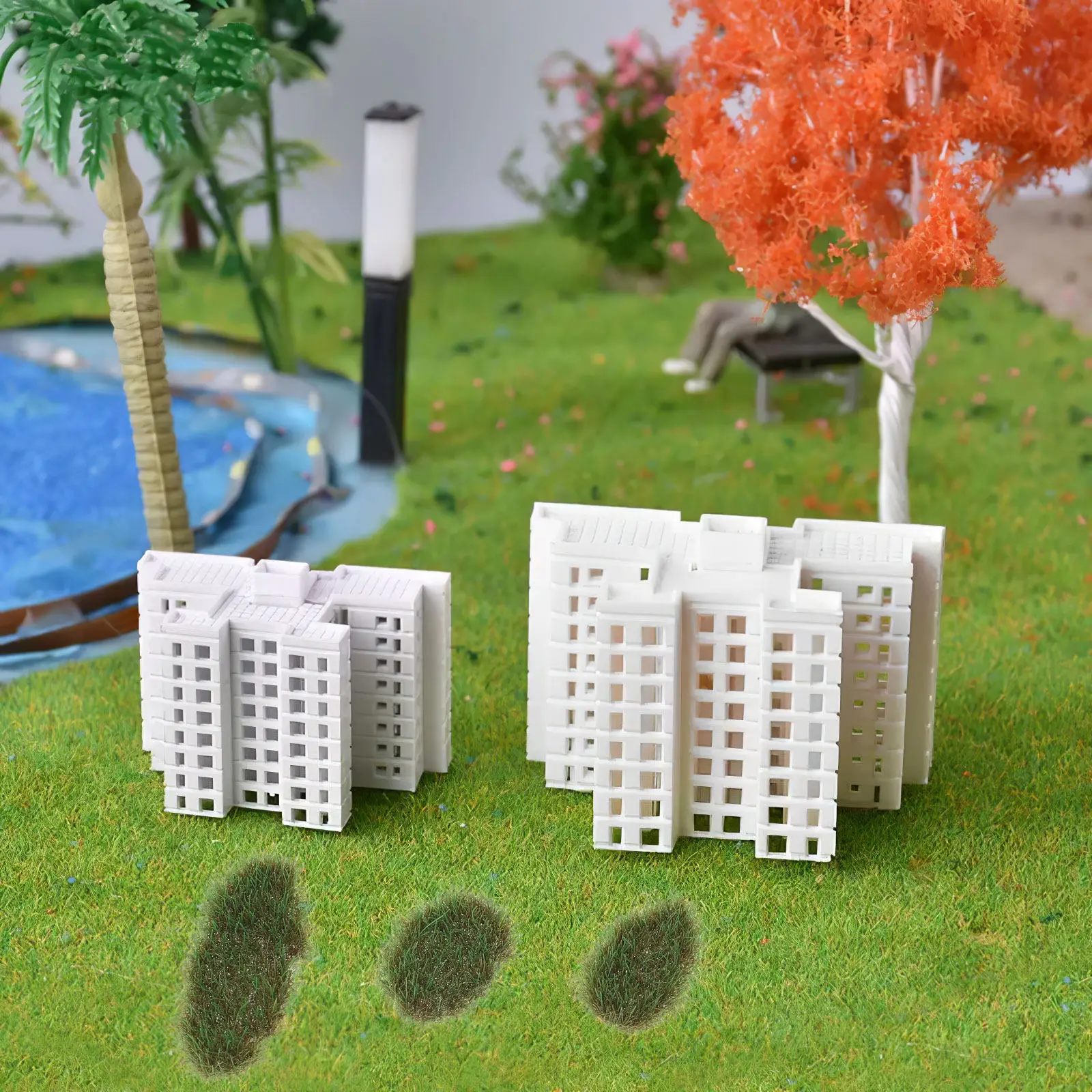 

1 коробка травяных пучков для диорам, микроландшафтов, декоративных элементов из смолы для песочниц, миниатюрных моделей террейна, украшения для песочного стола