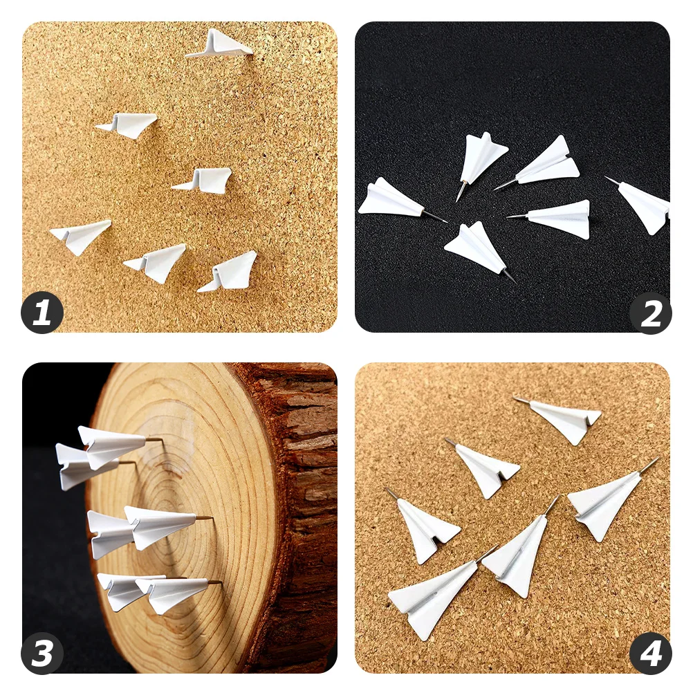 6 Pcs Cork Board Aircraft Pushpin Office Abs Creative Airplane Pins for Delicate Pushpins