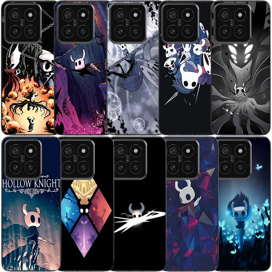 Hollow Knight Silk Song Clear Phone Case For Xiaomi Poco X6 X5 X7 Pro X4 X3 NFC F4 GT F6 F5 F3 M5 M5S M4 M3 Pro F2 F1 TPU Patter