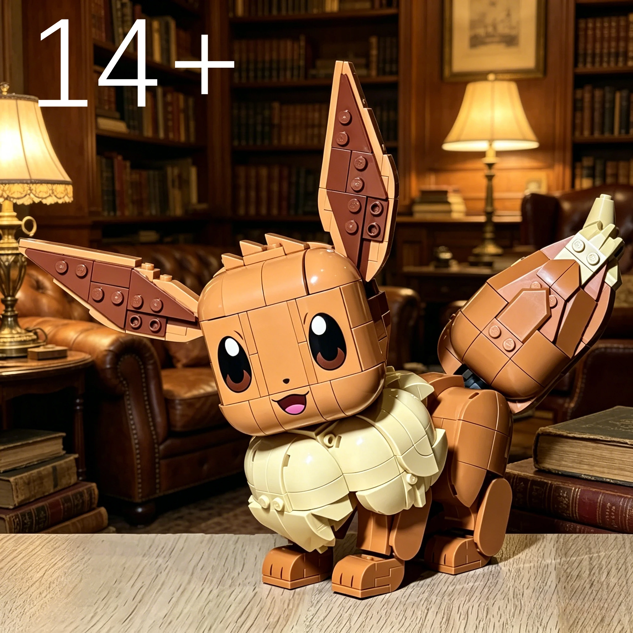 

Новый набор строительных блоков Eevee, 3D-модель, набор кирпичиков, совместимый с 72151, подарки на Рождество и день рождения для детей