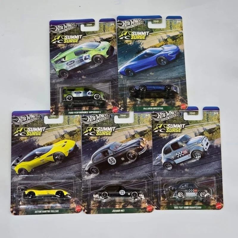 

Hot Wheels GDG44 Silver Series Summit Surge 1:64, литые под давлением модели автомобилей из сплава, Ford, Aston Martin, Fiat, McLaren, игрушки для коллекционеров