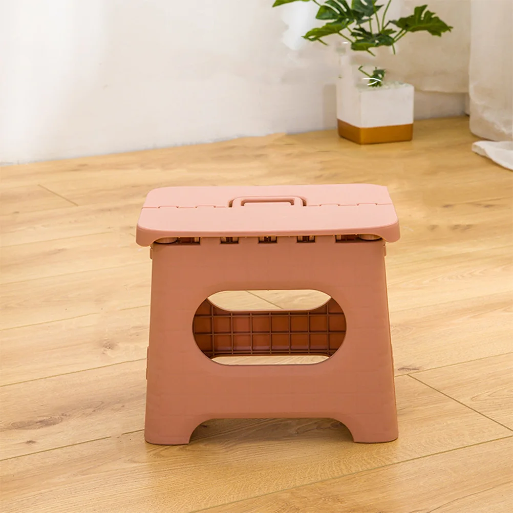 

Foldable Stool Small Step Collapsible PP Material Lightweight Home Travel Compact Design Strong Load Round Safe