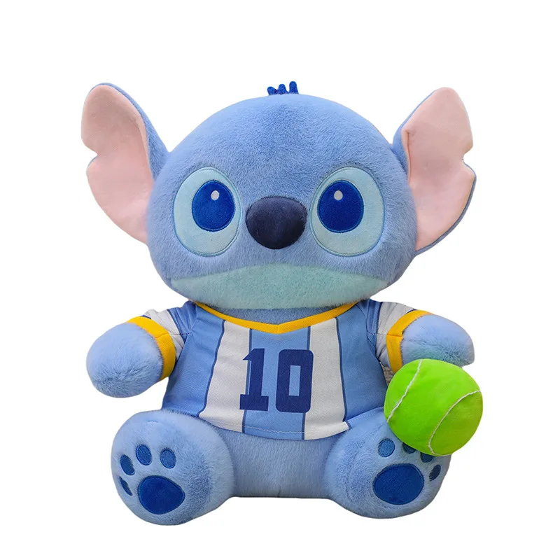 Kawaii Stitch Plush Toy Stitch Basketball Filled Doll Cute Stuffed Animal for Kids Birthday Xmas Gift Soft Plushie Wholesale