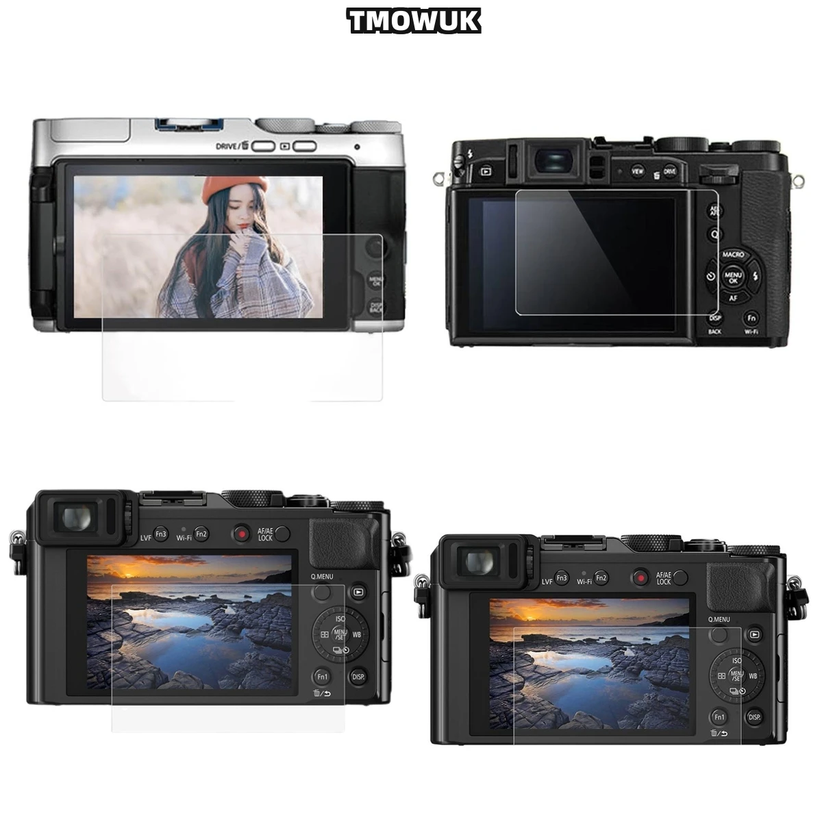 

​​For Fujifilm X-T1 T2 XA3 XA5 XA10 XA20, Anti-Blue Light 9H Tempered Glass Protector – HD Privacy Screen Film With Nano Coating