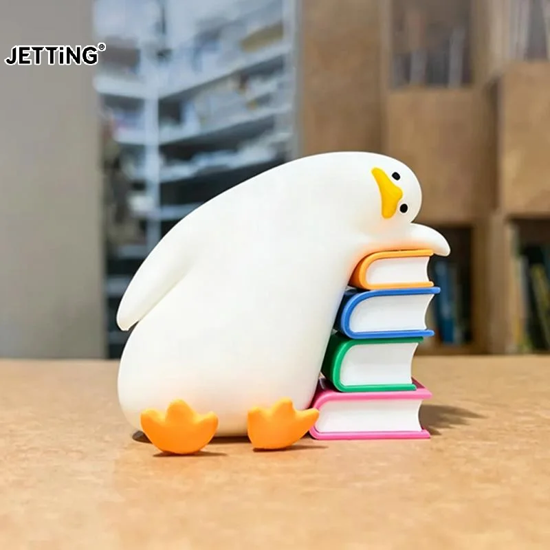 Cute Duck Bookend Book Holder Decorative Bookends For Heavy Books Anti Slip Book Stopper For Home Office Desk
