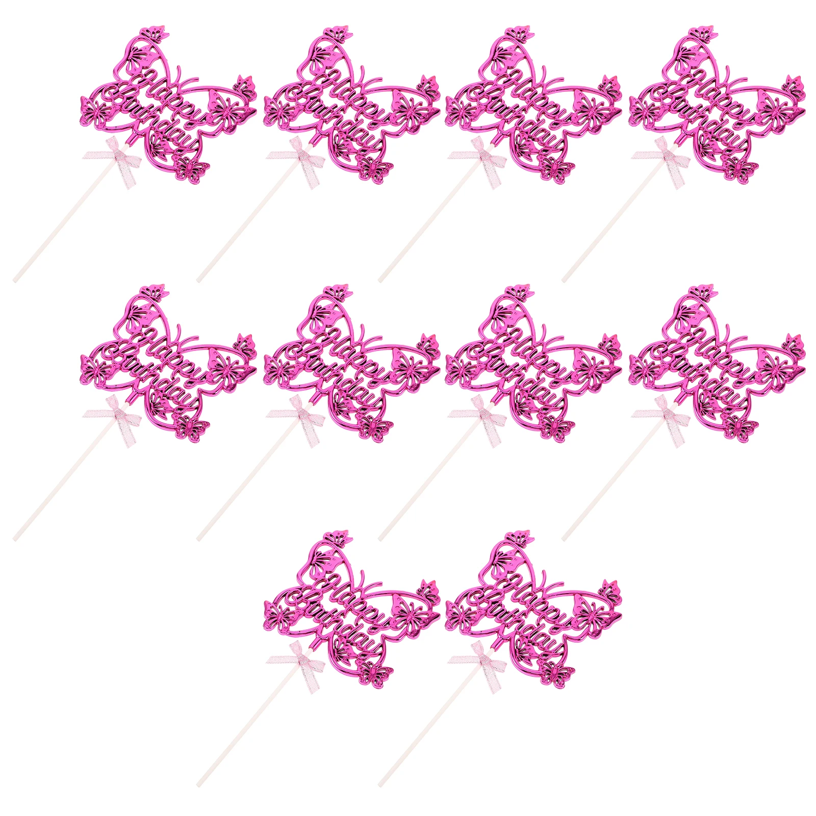 

10Pcs Butterfly Cake Decoration Toppers Birthday Party Supplies Elegant Butterfly Cake Decorations for Women Girls Celebrations