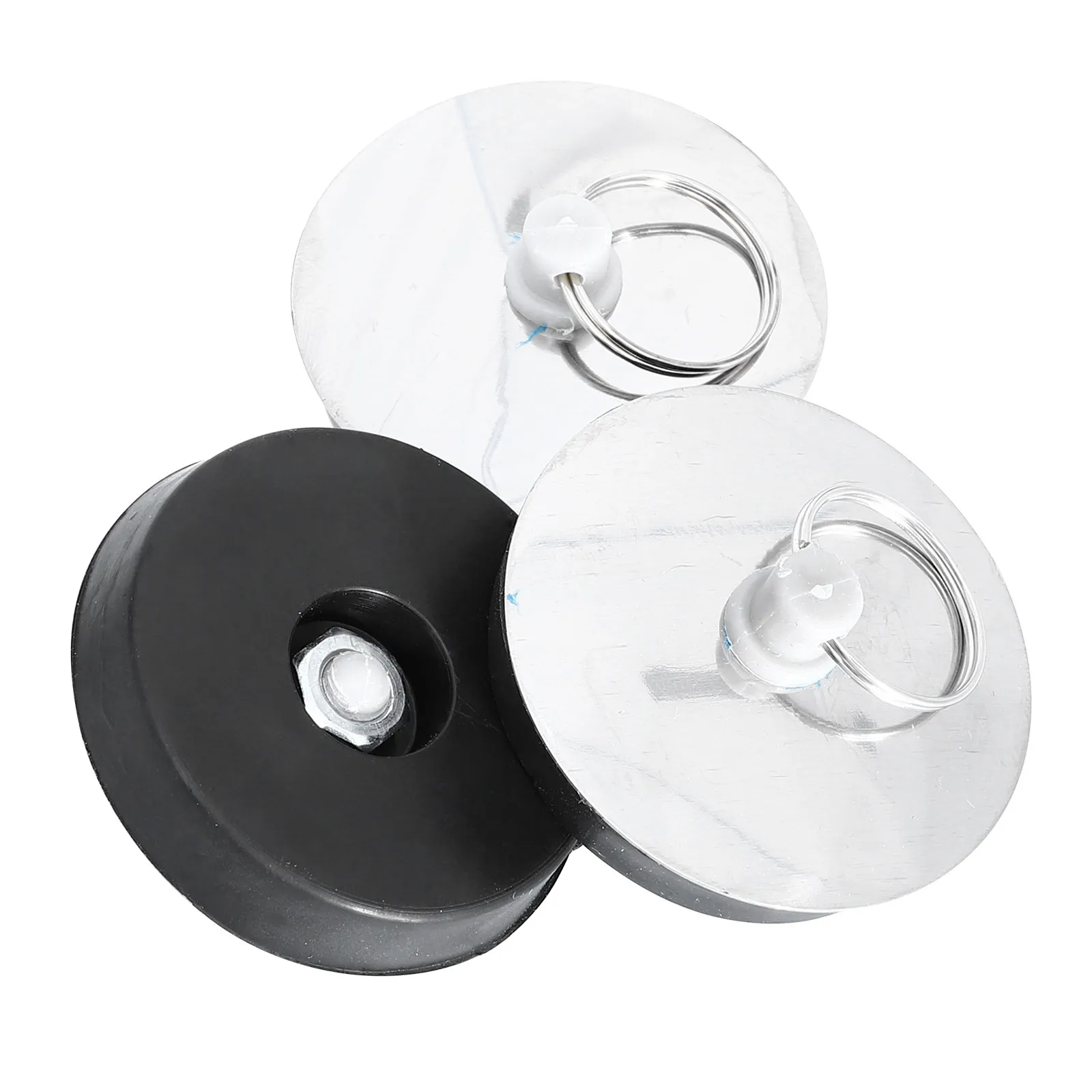 Bathtub Stopper 3 Pack Stainless Steel Drain Plugs for Bathroom Kitchen Sink Water Seal Covers