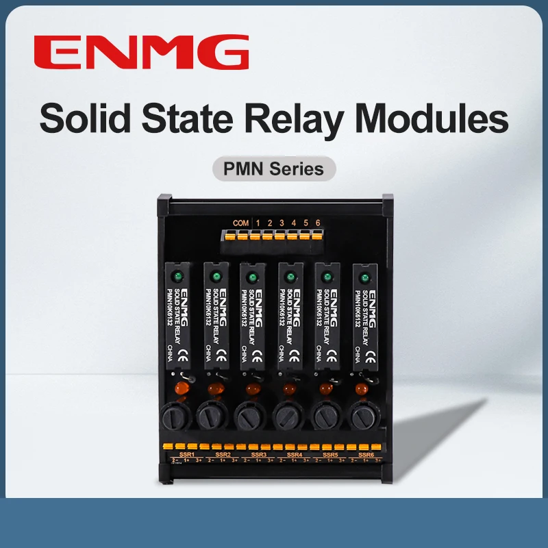ENMG PLC Interface Module RT- PMN - Solid State Relay (SSR) Module for DC-Controlled AC Loads, DC Power Operated Flame Retardant