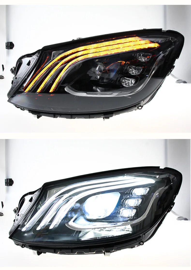 car bumper headlamp for Mercedes Benz W222 headlight S320 S350 S400 2014~2018y ALL LED car accessories for Benz W222 fog light