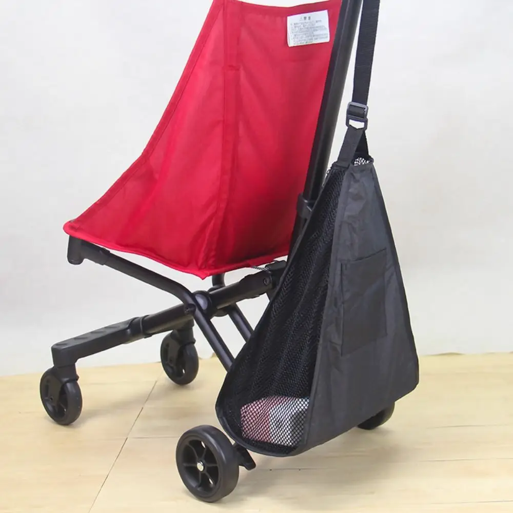 Mesh Kinderwagen Net Zak Kinderwagen Buggy Grote Capaciteit Kinderwagen Organisator Kinderwagen Accessoires Effen Kleur