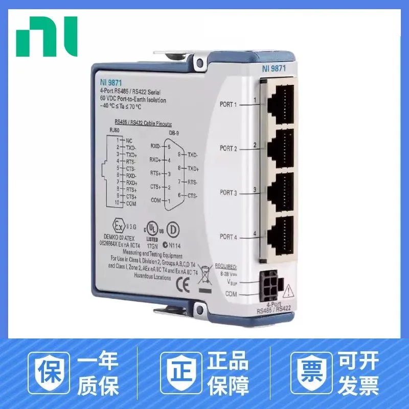 

Brand New US NI 9871 CompactRIO 4-Port 779892-01 Genuine Serial Interface Module