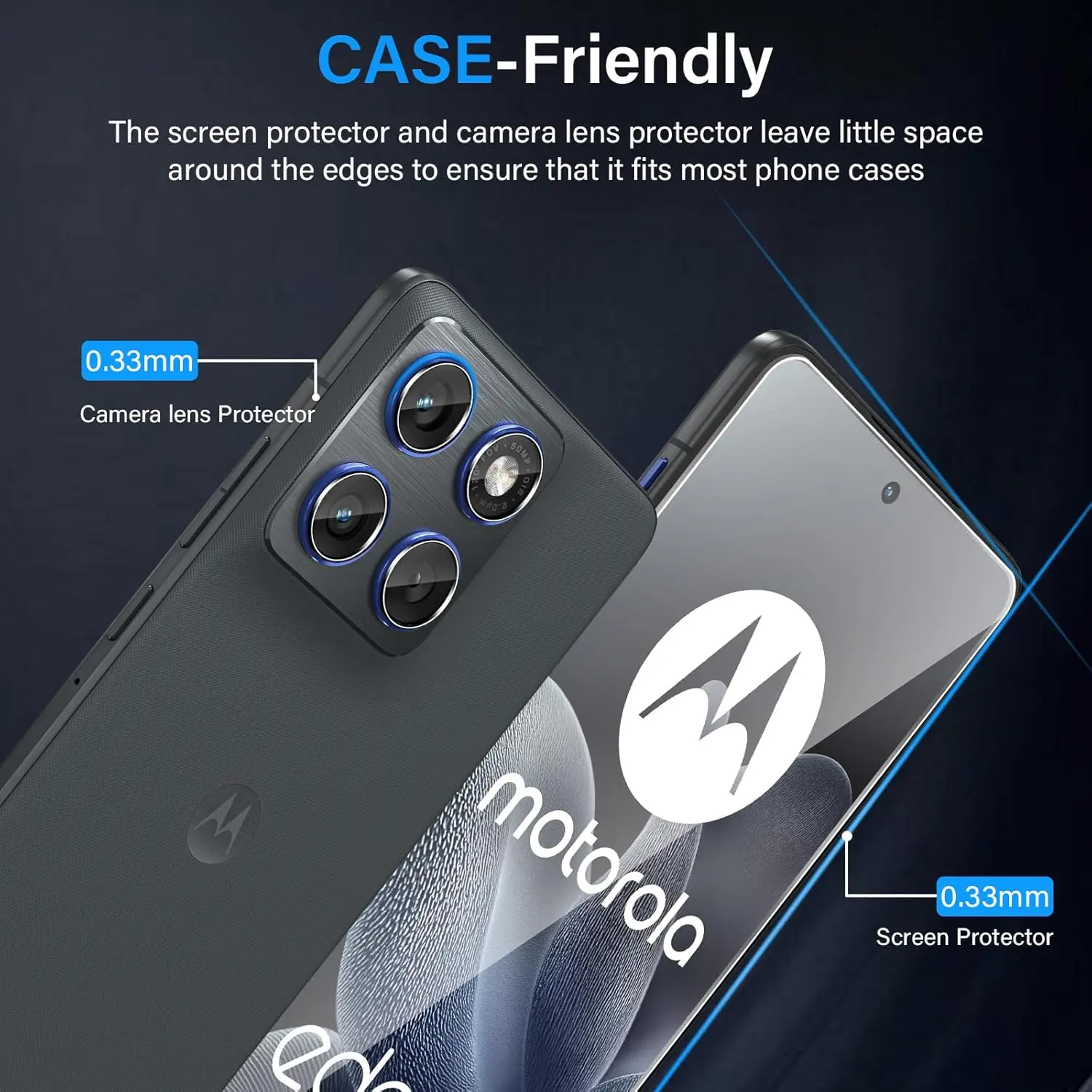 واقيات شاشة 2.5D 9H لعدسة الكاميرا Moto Edge 70 طبقة رقيقة واقية لهاتف Motorola Edge 70 X70 Air #6