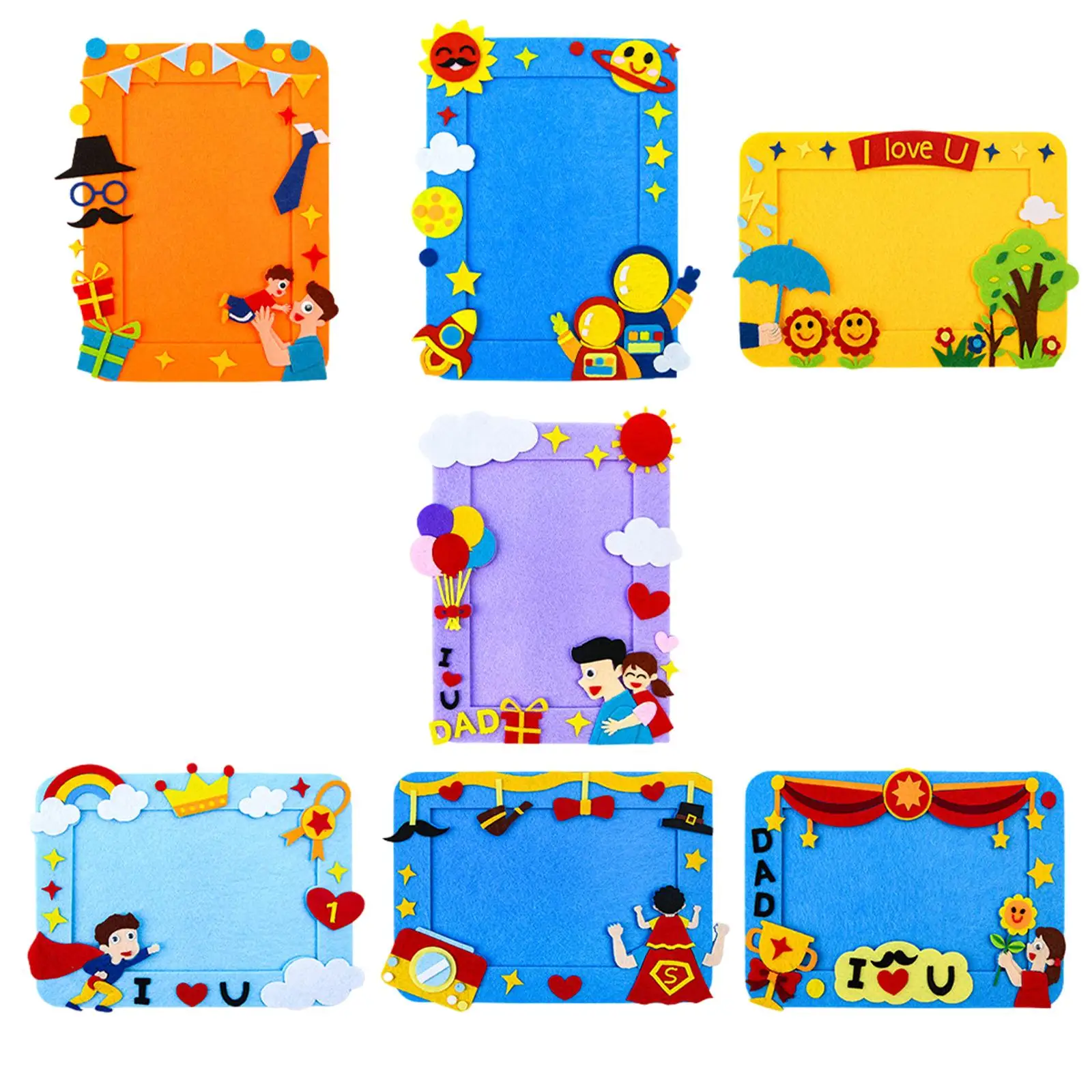 DIY Picture Frame Gifts for Dad Educational Toy Fathers Day Gifts for Arts and Crafts Thanksgiving Desktop Bedroom Shelf