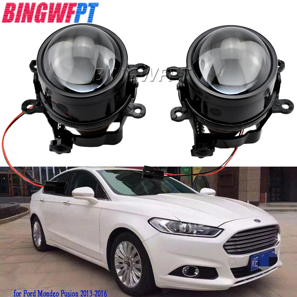 

3.0 Inch G2 Type Adjustment Bracket HD Bi xenon Fog Light Waterproof Projector Lens H11 Lamps for Ford Mondeo Fusion 2013-2016