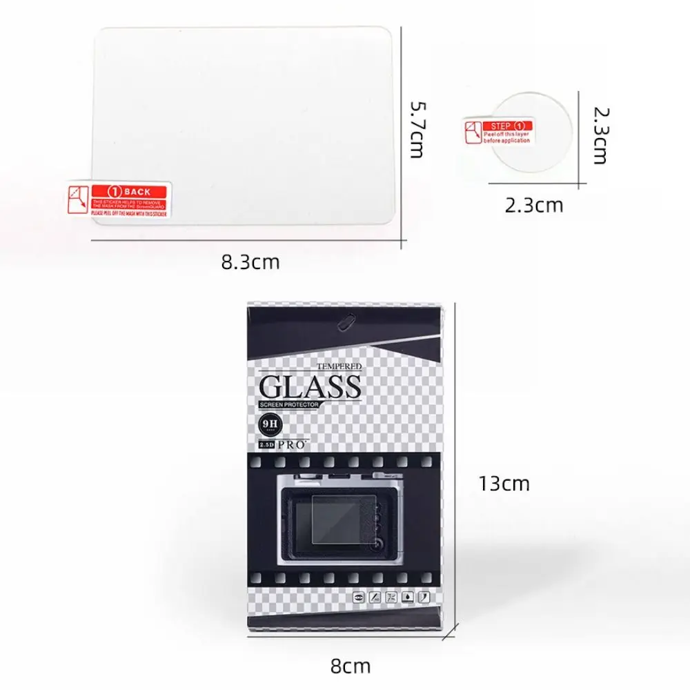 Anti-kras Instant Camera Screen Protector Anti-vingerafdruk 9H hardheid Lensbeschermfolie voor Fujifilm Instax WIDE EVO